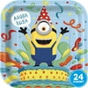Unique Industries Despicable Me Minions Birthday Paper Dinner Plates, 9 in, 24 Count