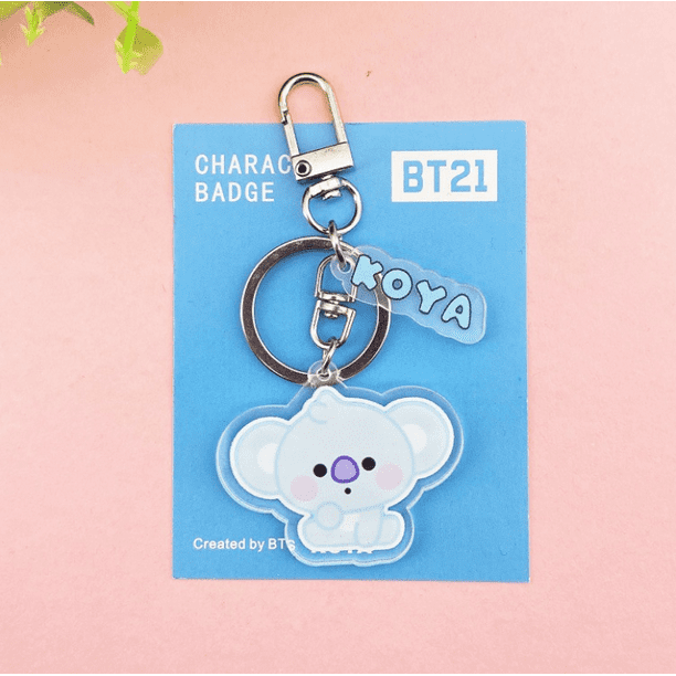 Llavero de caricaturas de Acrílico/diseño de caricatura de Bts Bt21 Tata Cooky Chimmy