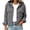 Gray, variant on Jackets For Women Corduroy Button Down Long Sleeve Hooded Drawstring Cropped Jacket Fall Fashion Winter Coats