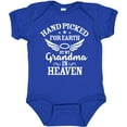 thumbnail image 3 of Inktastic Handpicked for Earth by My Grandma in Heaven Angel Wings Boys or Girls Baby Bodysuit, 3 of 5
