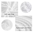 thumbnail image 5 of Ntbay Plush Flannel Fleece Twin Blanket, Soft Lightweight Fuzzy Luxury Bed Blanket for Couch Sofa Bed All Seasons, 60"x80", White, 5 of 5