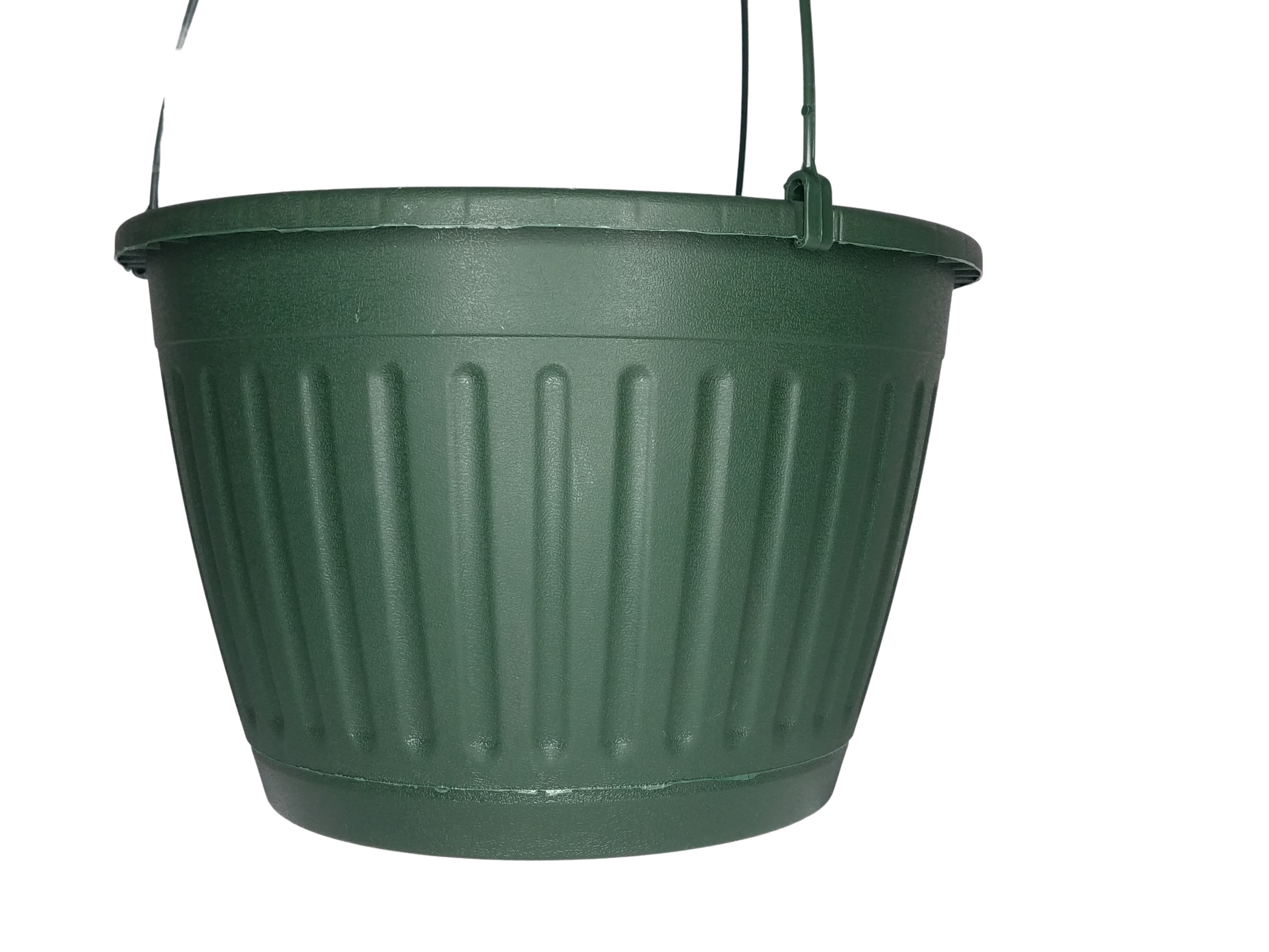 Landmark Plastic 10" Green Imperial Hanging Basket Planter, Set of 5
