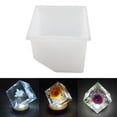 thumbnail image 4 of Creativo oblicuo boca geometría espejo silicona DIY noche luz cristal hecho a mano vela para escritorio Oficina ornamento 85x85x70mm perfecl Molde de silicona, 4 of 8