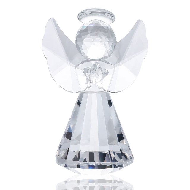 Figura de ángel guardián de cristal YWHL Art Decor para mujer