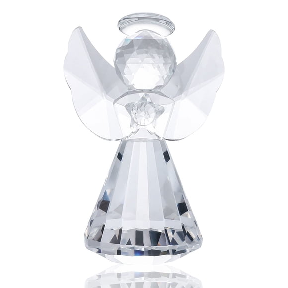 Figura de ángel guardián de cristal YWHL Art Decor para mujer