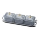 thumbnail image 1 of Platos para servir aperitivos de frutos secos divididos Caja de almacenamiento de alimentos Compartimentos para dulces Gris Argenta, 1 of 9