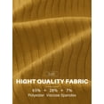 thumbnail image 5 of COOFANDY Men's Ribbed Polo Shirts Short Sleeve V Neck Slim Fit Polo T-Shirt Casual Summer Collared Golf Shirt, 5 of 6