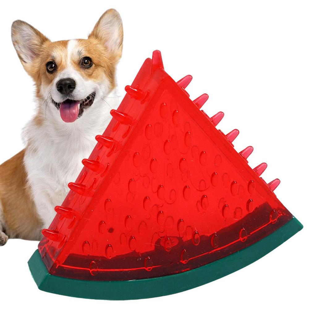 Puppy Chewing Toy Summer Dog Frozen Toys With Fruit Shape Design Tough