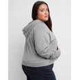 thumbnail image 2 of Hanes Originals Women’s French Terry Cropped Hoodie (Plus Size) Concrete Pe Heather 2X, 2 of 5