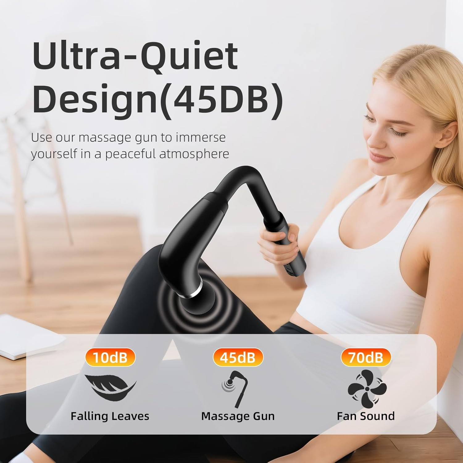 Massage Gun with Upgraded Extension Handle, Back Massage Gun Deep Tissue, Back Massager for Pain Relief for Muscles Neck Shoulders Waist Arm Legs Foot, 4 Replaceable Heads & 9 Speed Levels