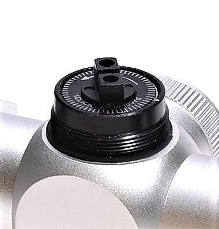 Lightweight Stainless Chrome Silver Rifle Scope 3-9x32 for 10/22 Sporter 1022 22 Auto with Weaver Style Scope Rings