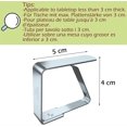 thumbnail image 2 of Tablecloth Clips, 8 Pack, Stainless Steel ,Table Cover Clamps Table Cloth Holders (4cm x 8 Pack), 2 of 5