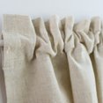 thumbnail image 4 of 1 cortina corta de algodón y lino para puerta, estilo rural americano, con encaje de cerezo, para armario (150 x 45 cm, color blanco), 4 of 5