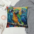 thumbnail image 2 of ONETECH Decorative  Throw Pillowcases Watercolor Lovely Animal Parrot Cute Birds Patten Cushion Pillow Covers for Outdoor/Indoor Couch Pillows Decor, 2 of 5