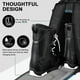 thumbnail image 4 of Snowboard Backpack Unisex Ski Boot Bag Waterproof Travel Backpack For Ski Snowboard Boots Helmet Goggles Gloves Black, 4 of 5