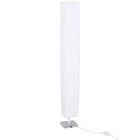 HomCom 48" Modern Free Standing Rectangle Floor Lamp With Linen Shade ...