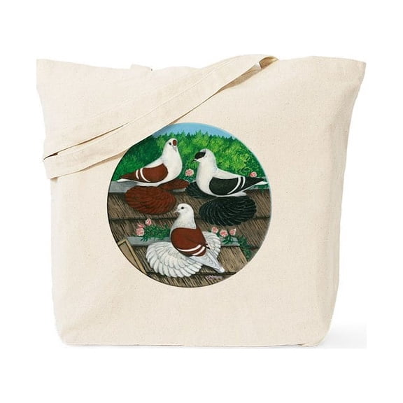 CafePress - Saxon Pigeon Trio Tote Bag - Unisex Canvas Tote Bag, Beige, 1-Piece