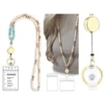 thumbnail image 3 of Lanyard for Id Badges Teacher Lanyards Keys Retractable Holder Amazonite pwm25, 3 of 4