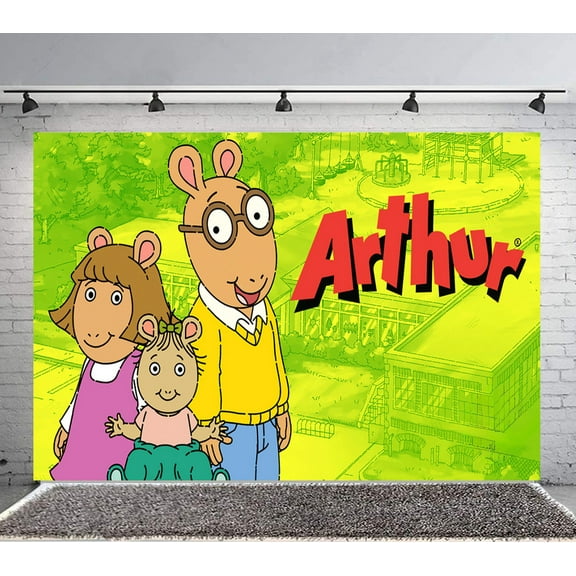 ARTHUR Backdrop Banner Party Supplies Poster Movie Theme Background for Photography Birthday Decorations