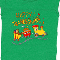 thumbnail image 4 of Inktastic Happy Thanksgiving Turkey Train with Food Boys or Girls Baby Bodysuit, 4 of 5