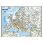 National Geographic Reference Map National Geographic Europe Wall Map - Classic (30.5 X 23.75 In), (Paperback)