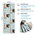 thumbnail image 2 of Pug with Crown Hot Yoga Mat Towel Non Slip for Hot Yoga - Quick-Drying Yoga Mat Cover with 4 Corner Pockets with Travel Bag - Hot Yoga Towel Non Slip Grip Moisture Wicking Sweat 70"x26", 2 of 6