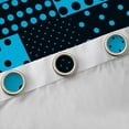 thumbnail image 4 of Manfei Cartoon Polka Dots Blackout Curtains Set of 2 (52x84 Each),Chic French Style Window Curtains,Blue Black Patchwork Plaid Curtains and Drapes For Children,Breathable Home Decor, 4 of 6