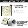 thumbnail image 7 of Pioneer Floral Pattern Kitchen Oven Mitt and Pot Holder Sets 4 Pcs for Baking, Cooking and Grilling, Heat Resistant Up To 392 °F, 7 of 7