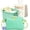 Light Green, variant on Silicone Beach Bag IPX8 Waterproof Leakproof Floating Foldable Box‑Shape Purse with Bonus Shoulder Strap for Pool Camping