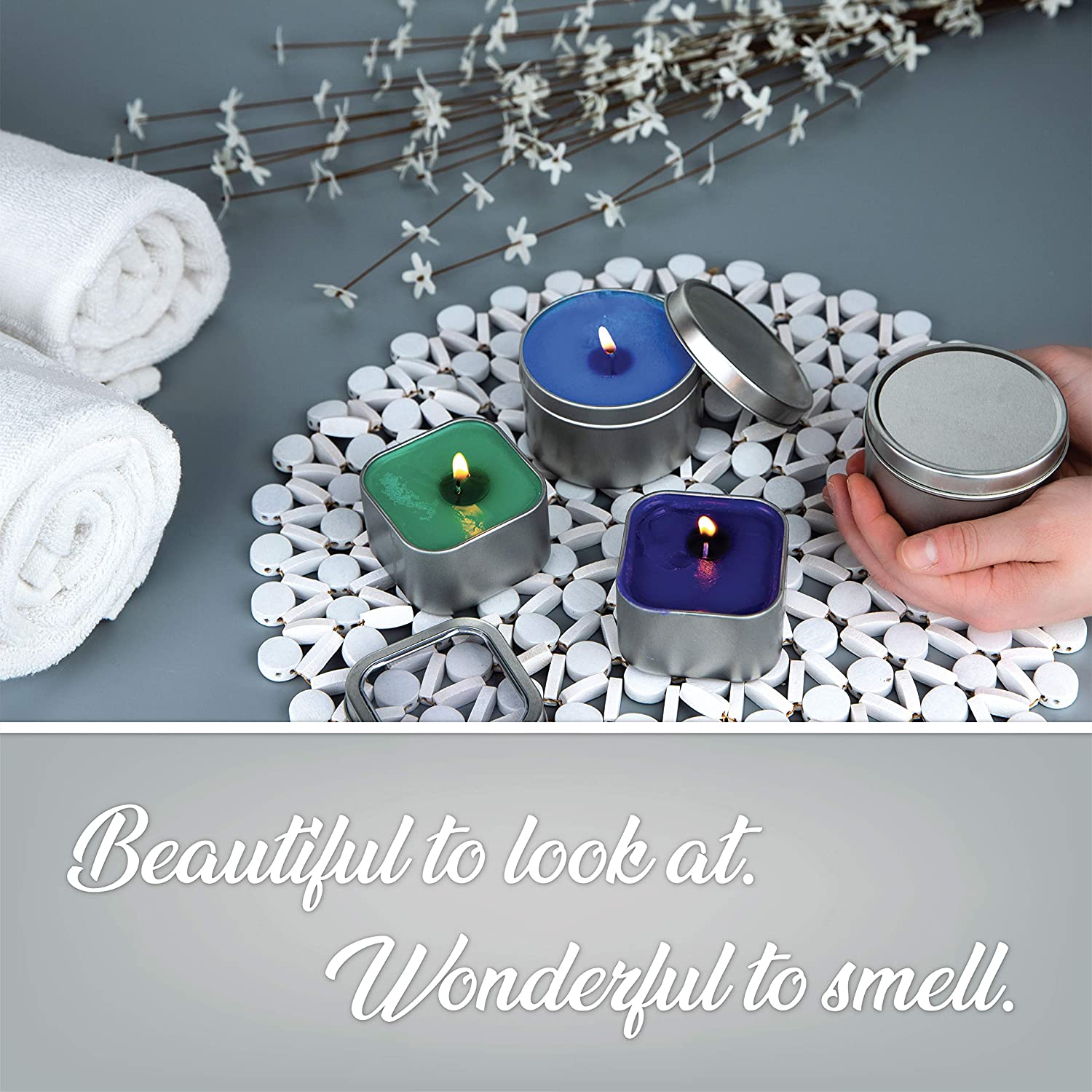 Buy DIYARTZ DIY Candle Making Kit Supplies Makes Four Scented Soy