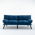 thumbnail image 5 of Noble House 70.8" Convertible Folding Twin Size Sofa Bed, Modern Couch with Adjustable Arm & Backrest, Navy Blue, 5 of 10