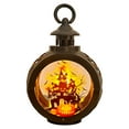 thumbnail image 2 of Moocorvic Halloween Pumpkin Lamp, Round Mini Candle Lantern Fall Decor with Hanging Loop Led Night Light for Halloween Ghost Party Home Outdoor Yard Decor(Battery Operated), 2 of 5