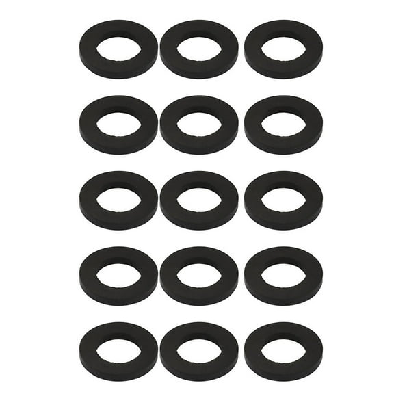 15pcs Black Color Rubber Round Flat Washer Assortment Size 14x24x3mm Flat Washer