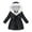 Black, variant on XIMIN Kids Girls Coat Hooded Thermal Waterproof Windproof Puffer Jacket Fleece Lined Zip up Long Jackets with Pockets Teen Fall Winter Warm Snow Clothes