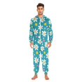 thumbnail image 3 of FORMRS Onesies Pajama for Adults Unisex Hoodie Winter Jumpsuit One Piece Sleepwear, Sizes S-2XL, Small Daisy, 3 of 7