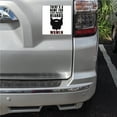 thumbnail image 2 of DistinctInk Custom Bumper Sticker - 8" x 8" Decorative Decal - White Background - Name For People Without Beards: Women, 2 of 2