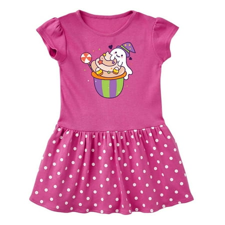 

Inktastic Ghost Cupcake Gift Toddler Girl Dress