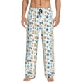 thumbnail image 2 of Lsque Undersea Animals Print Men's Pajama Pants, Lounge Pant - Comfortable Home Wear,Elastic Waistband, Stylish Design-Large, 2 of 9