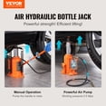 thumbnail image 2 of VEVOR Air Hydraulic Bottle Jack 20Ton 10.4"-19.7" High Lift Pneumatic Bottle Jack Portable Auto Repairing Shop Tool for Vehicles Trucks Cars, 2 of 9