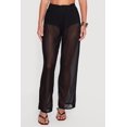 thumbnail image 3 of Women's Smocked High Waisted Mesh Pants, 3 of 4