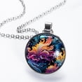 thumbnail image 2 of Sea Slug Elegant Glass Circular Pendant Necklace - Women's Fashion Necklace with Stunning Design, 2 of 5