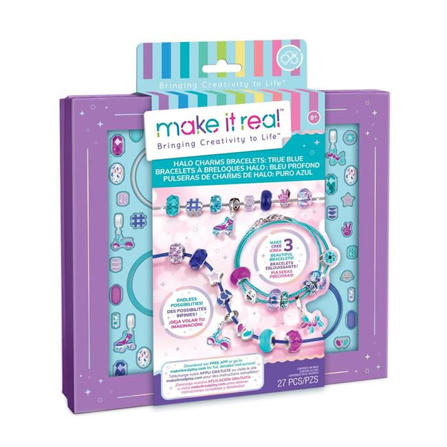 Make It Real MIR1721 Halo Charms Bracelets, True Blue