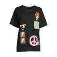 thumbnail image 5 of Power Puff Girls Women's Juniors Over Size Crochet Knit Graphic Top, 5 of 5