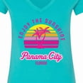 thumbnail image 4 of Inktastic Summer Enjoy the Sunshine Panama City Florida in Pink Women's V-Neck T-Shirt, 4 of 5