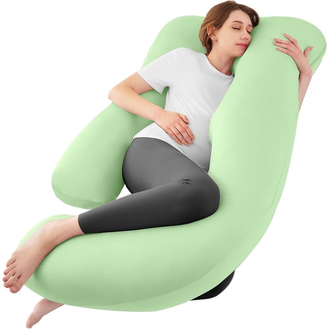 Almohada de Embarazo Jumbo en Forma de U Sasttie para Posicionamiento Corporal 152x76 cm