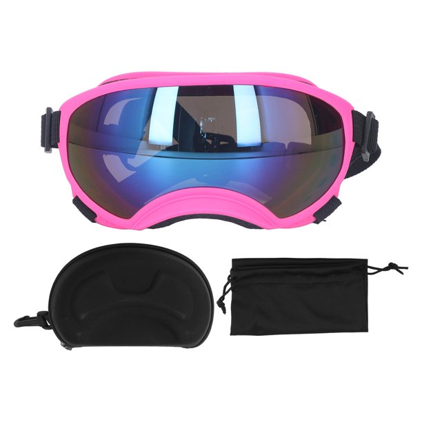 Gafas de sol para perros anti - ultravioleta PC a prueba de viento, cómodo y transpirable gafas de sol para perros mascotas perros gafas de sol para perros mascotas marco rosa para perros lentes
