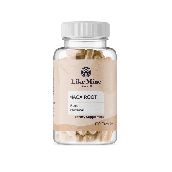 Like Mine Maca Root 100 Capsules Pure, No Fillers, Single Ingredient