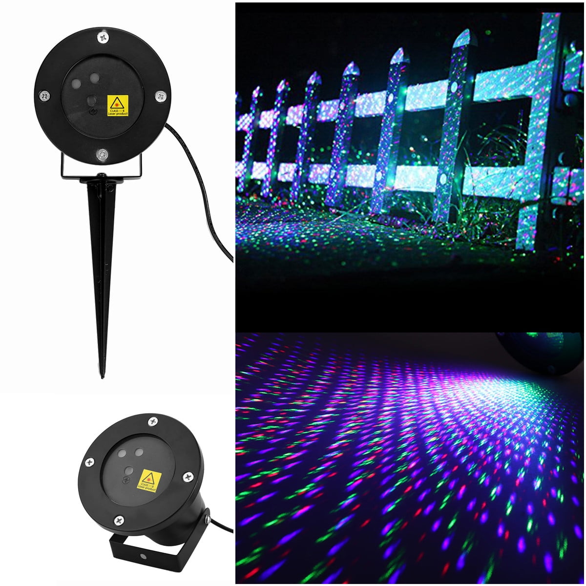 Floureon Green Blue Auto Rgb Dynamic Firefly Laser Projector Lawn Light Ip65 Waterproof Outdoor For Patio Tree Decoration Us