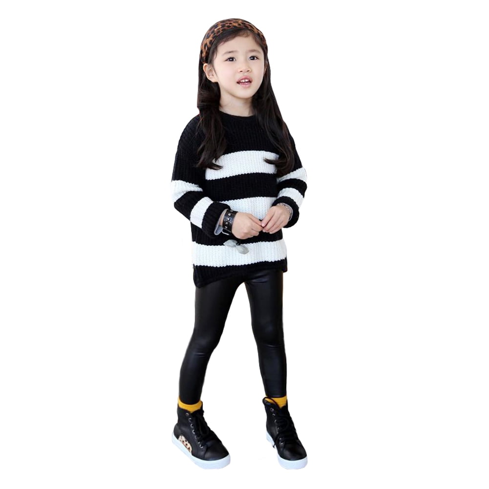Kids leather look trousers Clearance