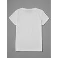 thumbnail image 2 of Camiseta de mujer con estampado "La vida es mejor con Lisa", cuello redondo, manga corta, tejido de punto, ideal para todas las estaciones y para el tiempo libre., 2 of 6